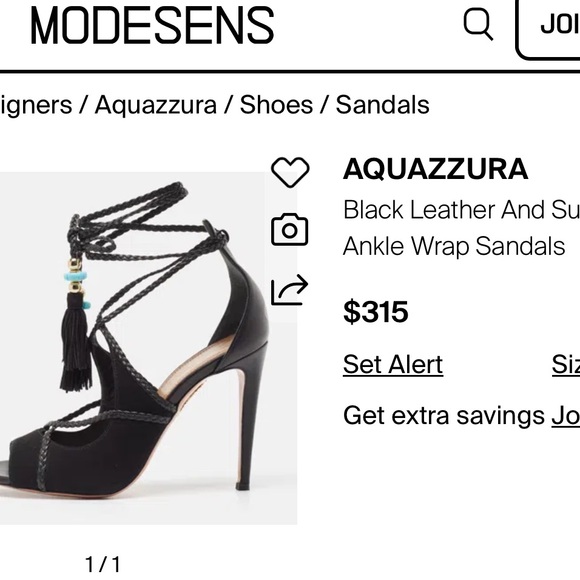 Aquazzura Poppy Delevingne Black Peep-Toe Heels Sz 38 - Picture 2 of 16